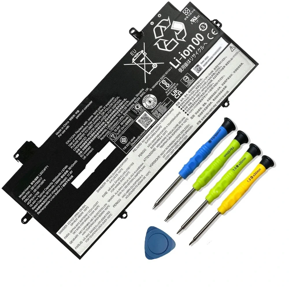 L20C4P71 Battery for Lenovo ThinkPad X1 Carbon 9th 10th Gen Yoga 6th 7th Gen